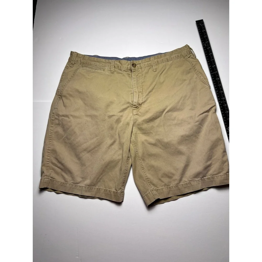 Polo Ralph Lauren Chino Shorts Mens 38 Khaki Relaxed Fit Cotton Twill Tan 9in